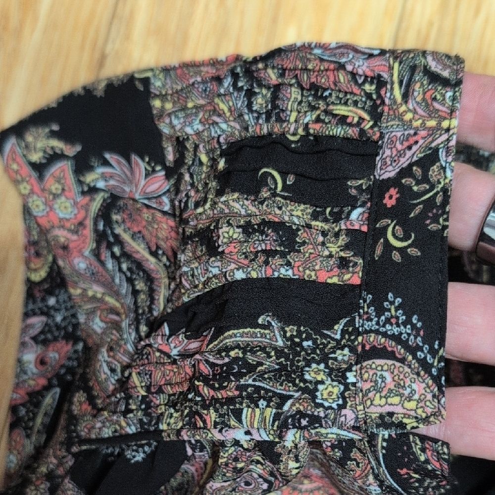 Daniel Rainn Black Paisley Blouse Size PXS - Picture 7 of 7